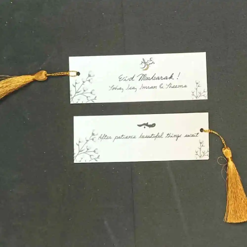Personalized Eid Bookmarks